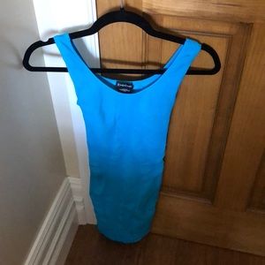 Bebe blue bodycon dress
